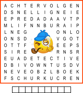 Kinderpuzzel woordzoeker