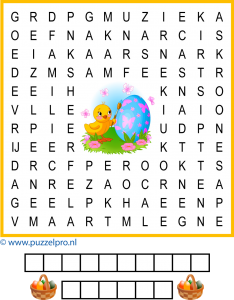 Woordzoeker Pasen